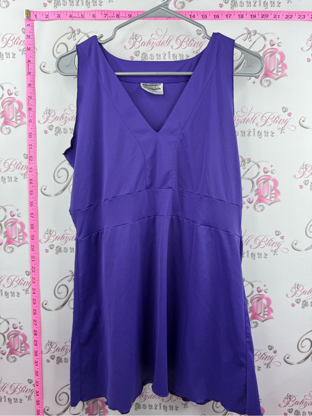 JAMMEAZE tank top soft Sleeveless V-Neck vintage shirt Top - Purple